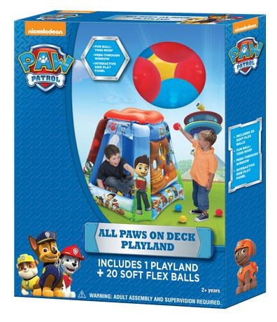 nick jr paw patrol playland with 20 balls