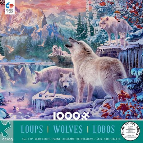 Ceaco Wolves White Wolves 1000 Piece Jigsaw Puzzle Walmart Canada