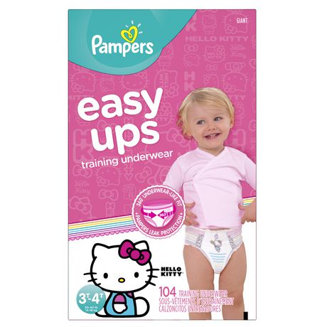 UPC 037000960072 product image for Pampers Easy Ups Training Underwear For Girls, Giant Pack 3T-4T | upcitemdb.com