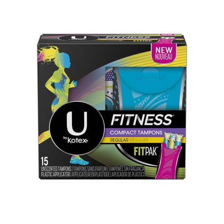 UPC 036000464818 product image for U By Kotex Fitness Tampons With Fitpak, Regular Absorbency, Unscented | upcitemdb.com