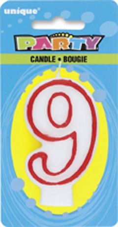 UPC 011179360093 product image for Unique Party Favors Deluxe Numeral Candle #9 | upcitemdb.com