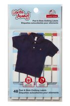 Mabel's Labels 40859121 Write Away Peel and Stick Labels for Boys 30 Count
