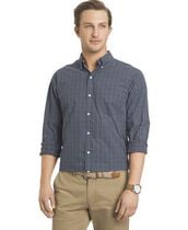 Arrow Men's Sportswear Long Sleeve Hamilton Poplin Woven Shirt Small