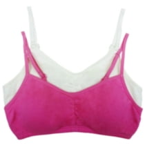 Fruit of the Loom Girls' Rouched Bralette - Pack of 2 Multi 30