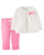 Child of Mine made by Carter's Newborn Girls' Cardigan Pant & Shirt Set 6-9M