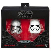 Star Wars The Force Awakens Black Series Die Cast Phasma and Flametrooper Action Figure