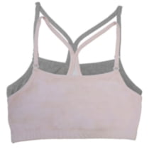 Fruit of the Loom Girls' Y-Back Style Sports Bra - Pack of 2 light pink 36