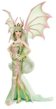Barbie Signature Mythical Muse Dragon Empress Collectible Doll With Pastel-Colored Hair And Wings Multi