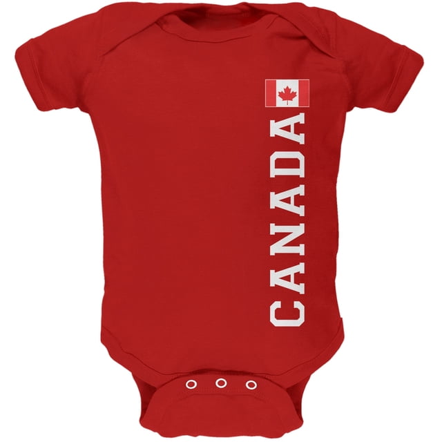 World Cup Canada Red Soft Baby One Piece