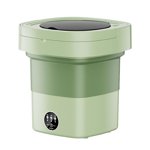 GROWTH TANK Portable Laundry Machine, Compact Small Washer, 9L Folding Washing Machine, Mini Portable Clothes Washer for Travel RV Camping Sock Underwear without blue light