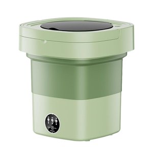 GROWTH TANK Lave-linge portable, Petit lave-linge compact, 9L laveuse pliante, Mini Lave-linge portable pour le voyage RV Sous-vêtements Camping Sock sans lumière bleue