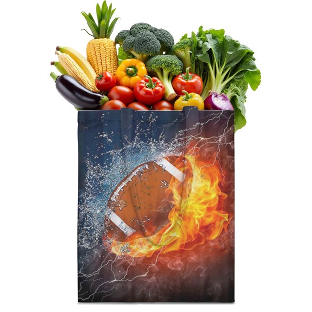 Sac Fourre-Tout en Toile de Sport – Sac Fourre-Tout Réutilisable à Imprimé Baseball Soccer Soccer Basketball, Enfants Garçons Ados Athlète Équipe Compétition Entraînement Softball Volleyball Tennis Golf
