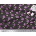 thumbnail image 3 of Soimoi Polyester Crepe Fabric Leaves & Floral Artistic Printed Craft Fabric by The Yard 52 Inch Wide, 3 of 5