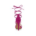 thumbnail image 2 of BLISSFUL STEP Sandales pour Femmes Talons Aiguilles Talons Plateforme Sandales à Lacets Rose Vif 7,5, 2 of 7