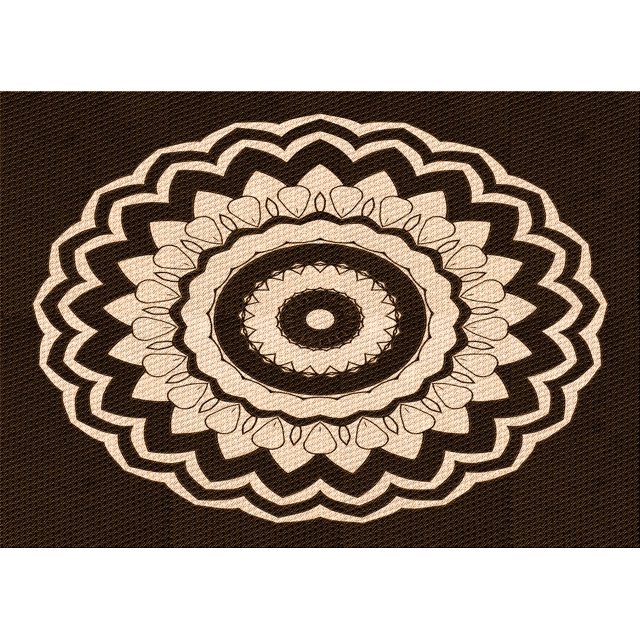 Ahgly Company Machine Washable Indoor Rectangle Transitional Light Copper Gold Area Rugs, 3' x 5'