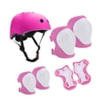 thumbnail image 3 of Almencla 7 Pieces Kids Helmet Protection Gear Set Hand Elbow Knee Pads Teens Children Skateboard Helmet for Bike Riding Sports Pink, 3 of 8