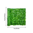 thumbnail image 5 of SSZMDLB Artificial Leaf Fence Panel, Fade Protected Balcony Screen Hedging Wall, Artificial Decorative Fences for Indoor Outdoor Decor, Garden Privacy Screen, Landscaping Fence Roll, 5 of 5