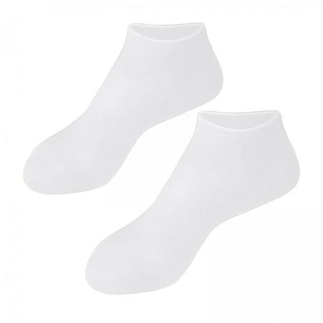 Bunblic 5-6pack Soft Silicone Gel Socks Toe Socks Protection Foot Care Protector White L 5 Pcs