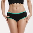thumbnail image 2 of FhsagQ Panties Women's Panties Sleep Plus Size Women's Seamless Solid Color Simple Color Edge Low Rise Underwear Women's Panties Plus Size Women Panties Open Crotch Green S, 2 of 4