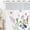 Pink, variant on Dznils White No Hook Fabric Shower Curtain with Snap-in Liner, 72" x 74", Sage Green Floral Pattern