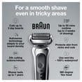 thumbnail image 4 of Braun Series 7 7020s Electric Razor for Men with Precision Trimmer, Wet & Dry, Rechargeable, Cordless Foil Shaver, Silver, 4 of 9