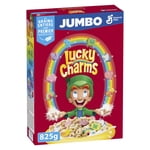 Lucky Charms Breakfast Cereal with Marshmallows, Jumbo Size, Whole Grains, 825 g