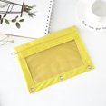 thumbnail image 1 of Three-Hole Zipper Pencil Case for 3-Ring Binder | Transparent Window | Two Compartments | Detachable Folder | Large Capacity Pouch | 25x18cm | Durable Cloth | Metal Zipper | Office Organizer, 1 of 6