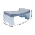 thumbnail image 2 of STRANDCHIC Durable Plastic Toilet Foot Stool for Adults Sky-blue 1Pack, 2 of 6