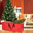 thumbnail image 4 of Wzzjkit Christmas Tree Storage Bag Large Reinforced Handles Protection Moving Bags Foldable Clothing Storage Bags with Zippers Wreath Storage Bags Fits Christmas Tree Storage Box, 4 of 8