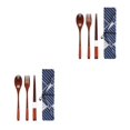 thumbnail image 3 of Maytalsory Set School Student Chopstick Fork Spoon Flatware with Storage Bag Type 4 2Set, 3 of 6