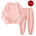 thumbnail image 2 of LIJCC Ensemble Deux Pièces pour Filles, Automne et Hiver, Chandail à Col Rond Rembourré et Pantalon, 2 of 7