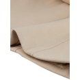 thumbnail image 5 of INSPIRE CHIC Manteaux d'Hiver Longs pour Femmes à Simple Boutonnage, Revers Cranté, Blanc Crème m, 5 of 5