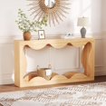 thumbnail image 1 of Eastvita Farmhouse Entryway Console Table Slim Wood Sofa Table with Storage Shelf for Living Room/Rustic Natural Finish, 1 of 6