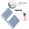 thumbnail image 4 of Business Card Case Business Card Holder Business Card Organizer Cigar Case Fashionable  Case PU Leather Business Card Storage Box Case Holder Organizer GiftsWeave Pattern Blue, 4 of 8