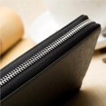 thumbnail image 3 of maskred Pattern Men Wallet Leather Long Wallet Purse with Zipper Closure Black, 3 of 6
