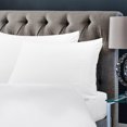 thumbnail image 1 of Microfiber Pillowcases 2 Pcs with Embroidery Zipper Closure White Travel, 1 of 7