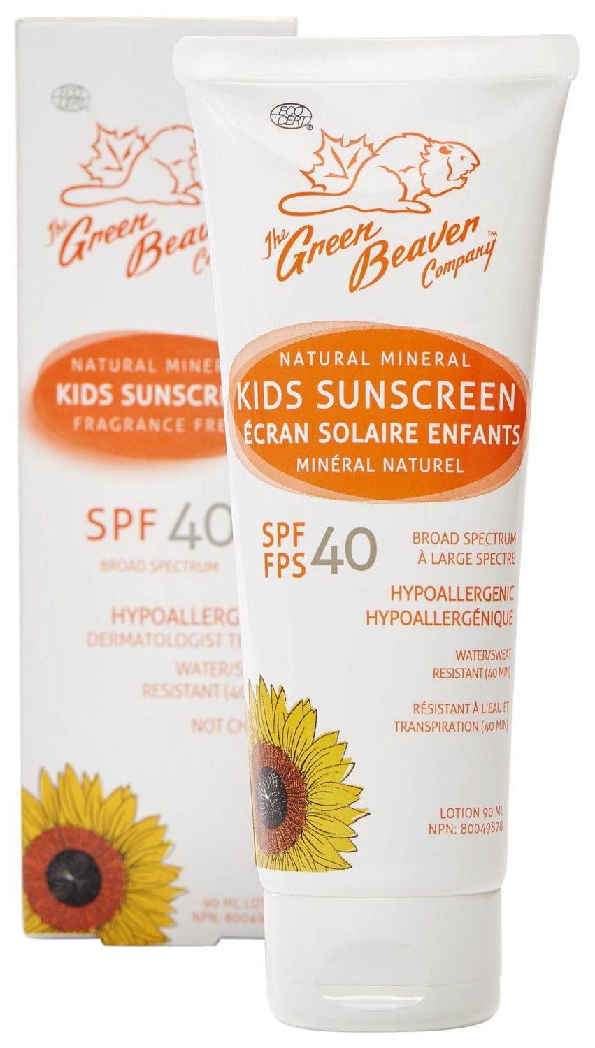 Green Beaver 100% natural Mineral Sunscreen For Kids - SPF 40