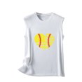 thumbnail image 4 of Birdeem Mode Femmes Imprimé Col Rond Sans Manches Chemises à Blocs Tunique T-Shirt Hauts, 4 of 5