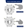 thumbnail image 4 of Men Sports Digital Analog Watch Diving Watch Steel Business Wrist Watch Altimeter Compass 100m Waterproof, 4 of 7