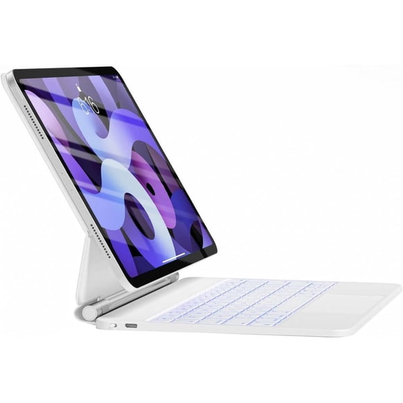 Wireless Keyboard Case for iPad Air 11 inch 2024 (M2), iPad Pro 11 4th 3rd 2nd 1st Gen 2022 - 2018 iPad Air 5th 4th Gen Case with Keyboard, Magic Stand, Multi-Touch Trackpad, 7 Colors Backlit