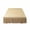 #1-【Khaki】| Ruffled Bed Skirt, variant on JKODE Bed Skirt - with Washed Cotton Lace Edge Solid Color Fitted Bedspread Skirt for Mattress Protection & Elegant, 78.7 x 59.1 in, (Yellow)