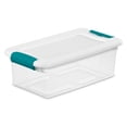 thumbnail image 2 of Sterilite 6Qt Plastic Stackable Storage Box w/Latching Lid, Clear (12 Pack), 2 of 11