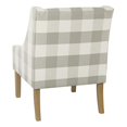 thumbnail image 5 of HomePop Modern Swoop Arm Accent Chair, Gray Plaid, 5 of 5