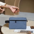 thumbnail image 4 of Rbaofujie Trousse de Toilette de Voyage pour Femmes et Hommes Sac de Rasage Imperméable pour Voyage Sacs de Rangement Pliables avec Poignée Liquidation, 4 of 7