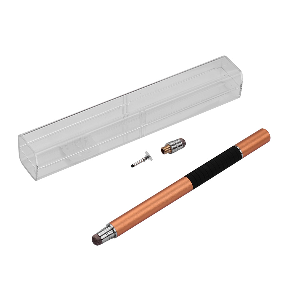 Riwcyla 2,in,1 Stylus Pen with Conductive Head and Disc Universal Touchscreen Pen Set for All Capacitive Touchscreens Cell Phones Tablets Pack of 1pcs Gold