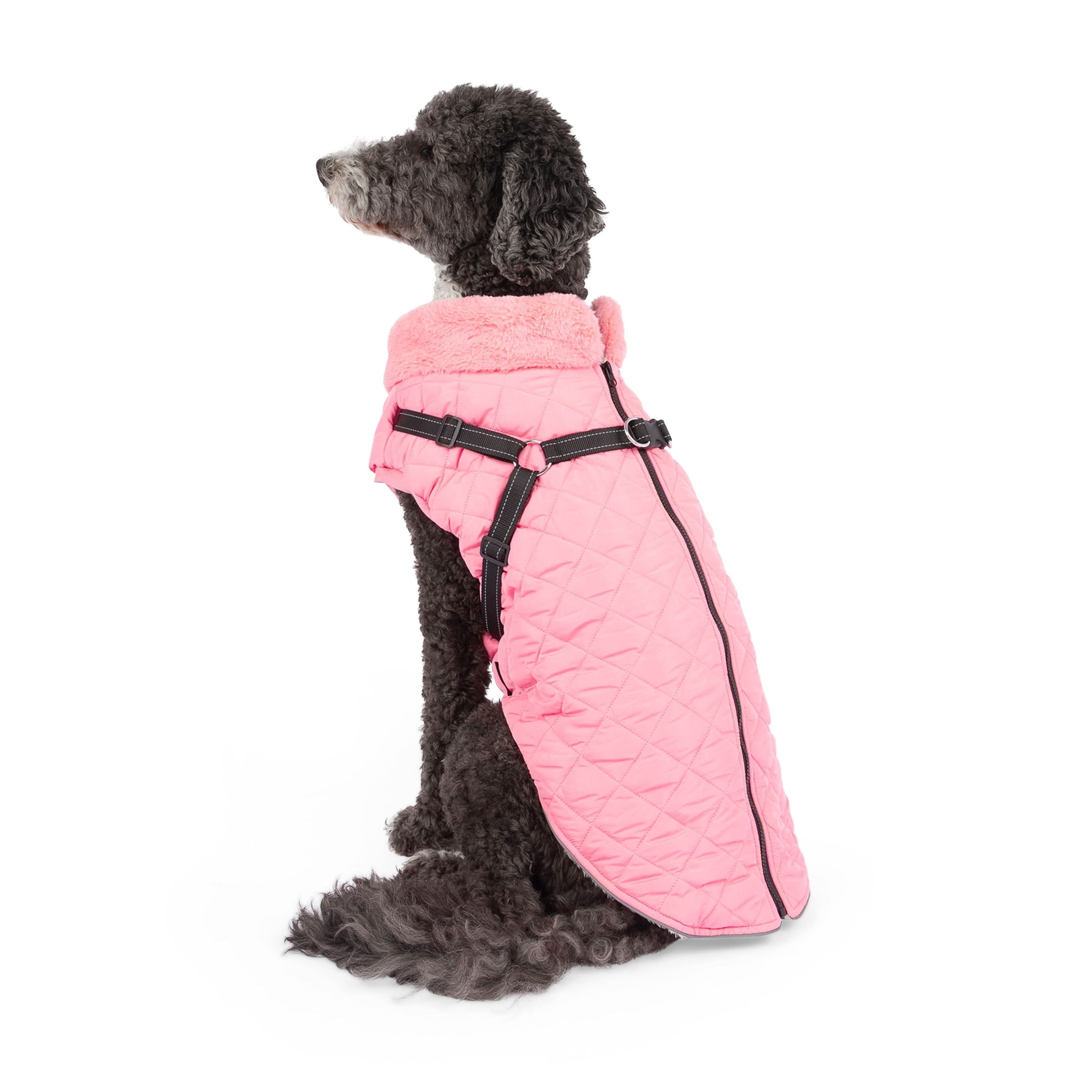 One Paw, Veste Matelassée Légère pour Chien avec Harnais, Rose