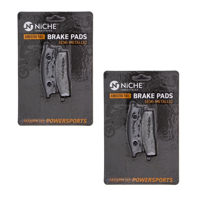 Niche Front Brake Pad Set for Yamaha TTR125 Semi-Metallic Motorcycle 2 Pack 519-KPA2319D