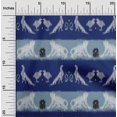 thumbnail image 1 of oneOone Viscose Jersey Fabric Stripe|Bird & Monkey Ikat Decor Fabric Printed BTY 60 Inch Wide, 1 of 4