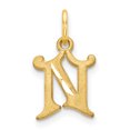 thumbnail image 1 of Initiale en Or Jaune 14K avec N Charme, 1 of 2
