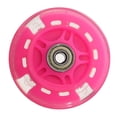 thumbnail image 3 of 2 Pcs Roues de Trottinette 80mm LED Flash Roues de Remplacement Patins à Roulettes Roses, 3 of 7